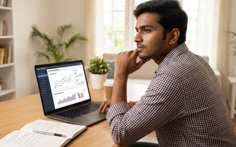 Indian students choosing digital marketing as a career after college